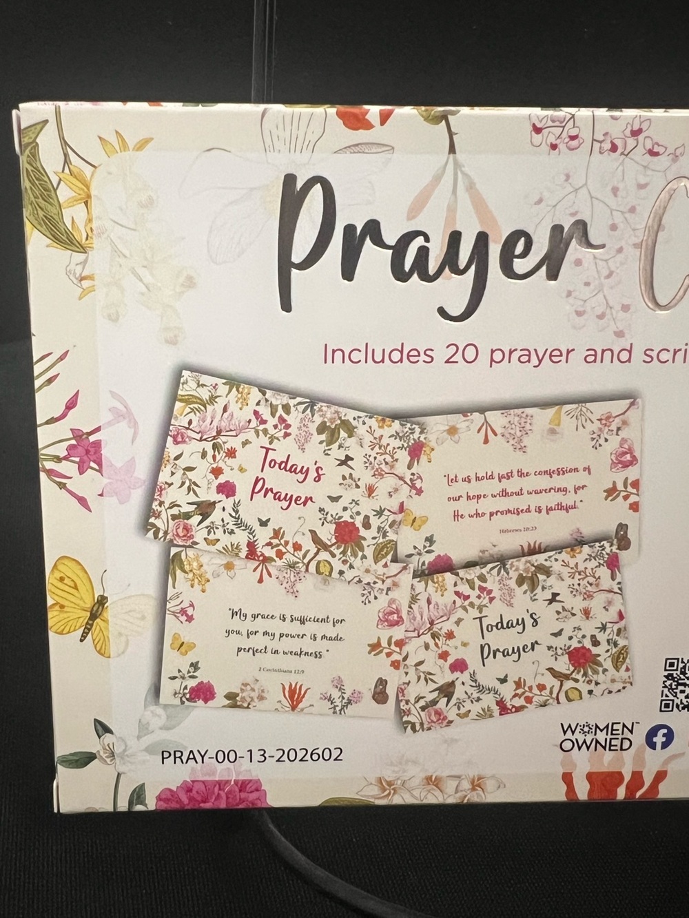 Flower Prayer/Scripture Cards - Assorted Colors - Picture 2 of 2